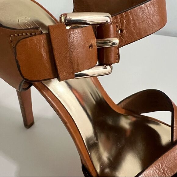 Coach Dani Veg Leather Strappy Heels Women's Size 7 - Picture 13 of 16